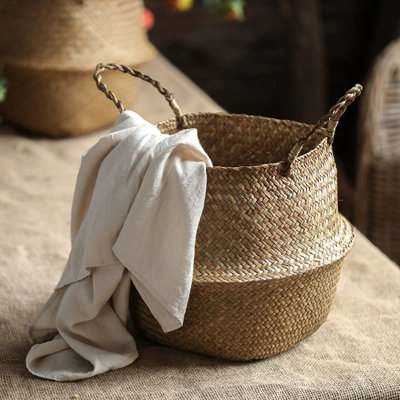 Panier Belly Basket Seagrass avec poignées simples