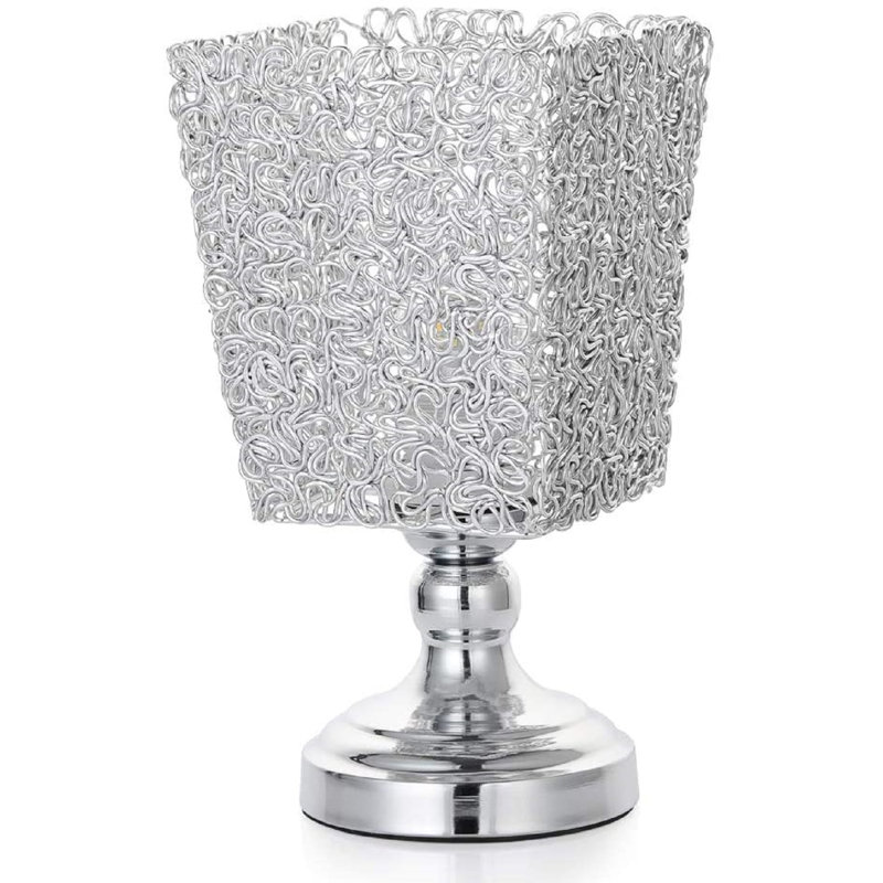 Amy-Louise Metal Table Lamp, Silver