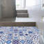 Décalcomanie murale carreaux espagnols et marocain bleus