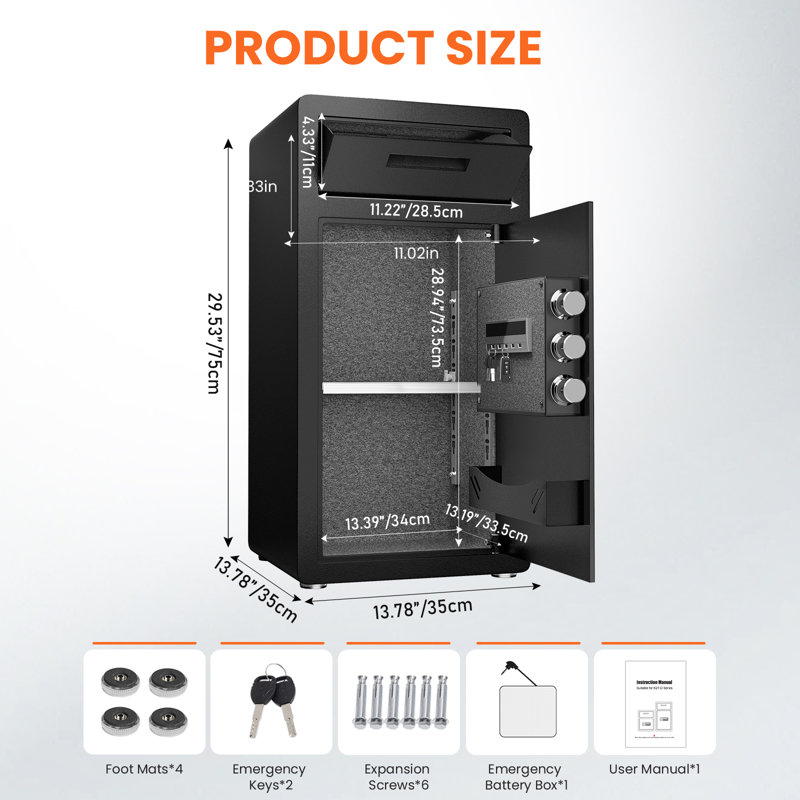 Coffre-fort de 6,5 l