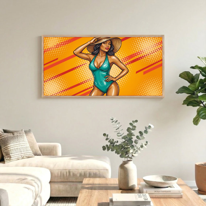Pop Art, reproduction d'art sur toile, ensemble de 1, Naturel, L 46 po x H 24 po