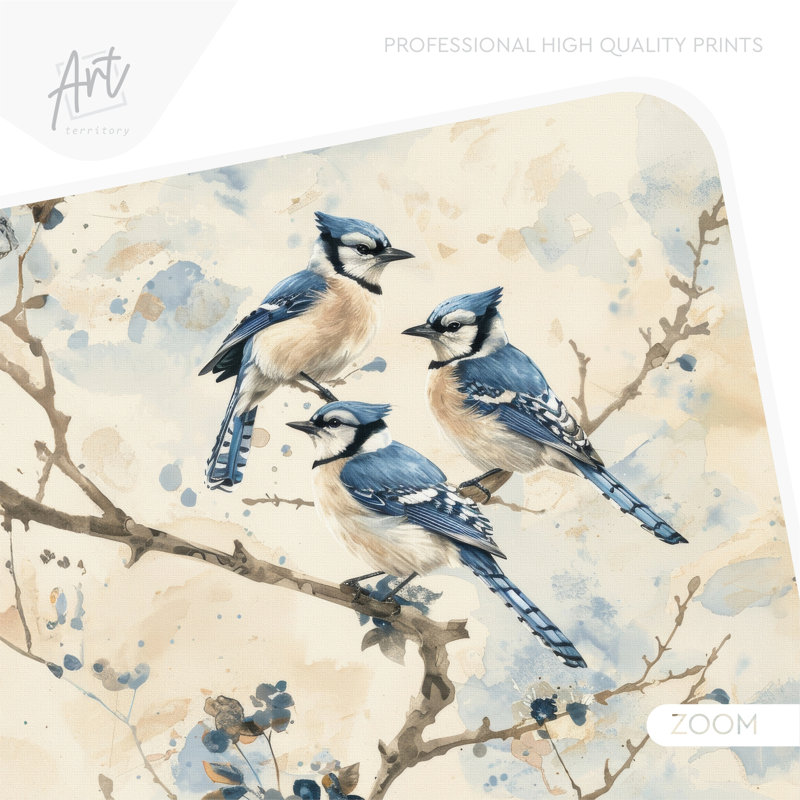 Adhésif décoratif pelez et collez Jays Blue, H 85 po x l 48 po