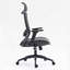 Chaise de bureau haut dossier en filet avec support lombaire réglable-617842677
