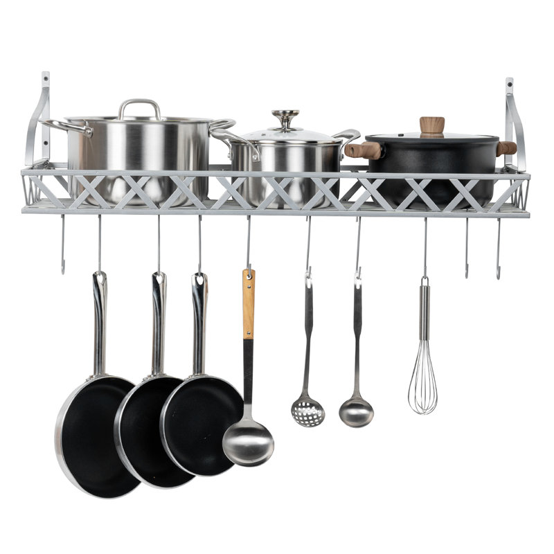 Metal Rectangle Wall Mounted Pot Rack