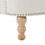 Fauteuil d'appoint Rickon style campagne française, avec accoudoirs arrondis et coussin lombaire, idéal pour le salon, la chambre ou le bureau à domicile.-129513834