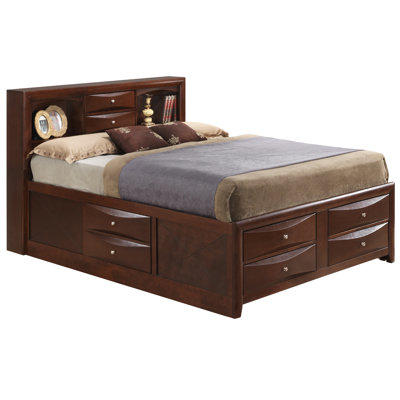 Lit contemporain élégant avec rangement
