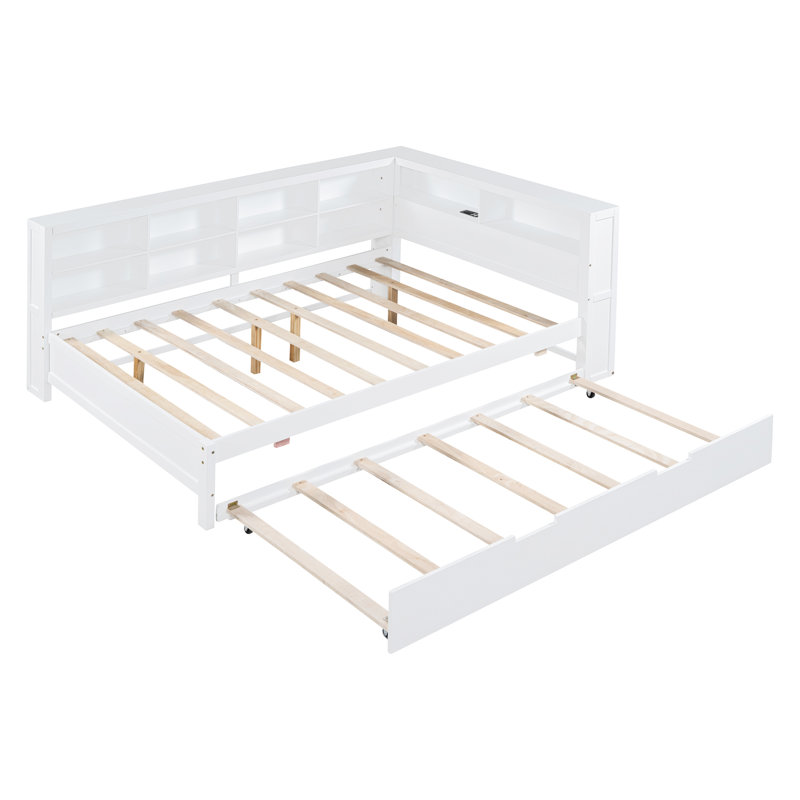 Lit de jour usb en bois de pin usb
