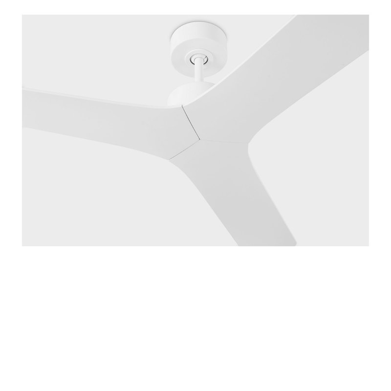 Tri Plank Smart 57 Ceiling Fan, Matte White