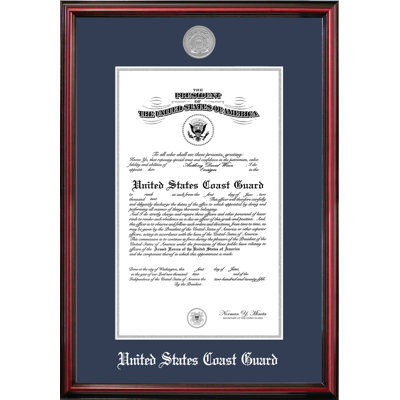 Coast Guard Certificate Petite Picture Frame