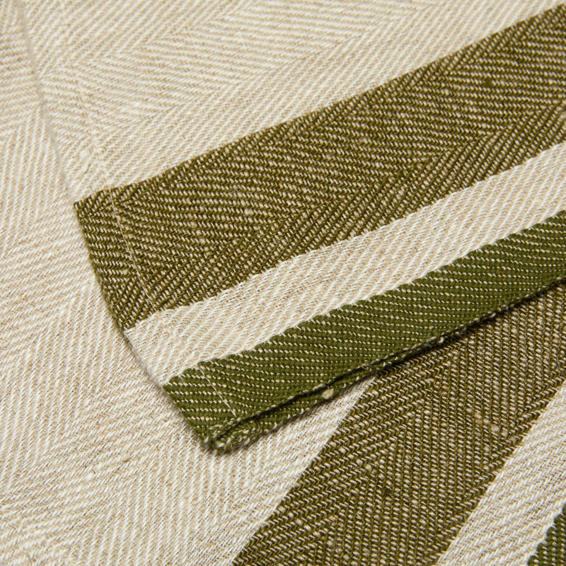 Gordes Napkins - Red/Natural - 20" x 20" - Set of 4, Olive/Natural