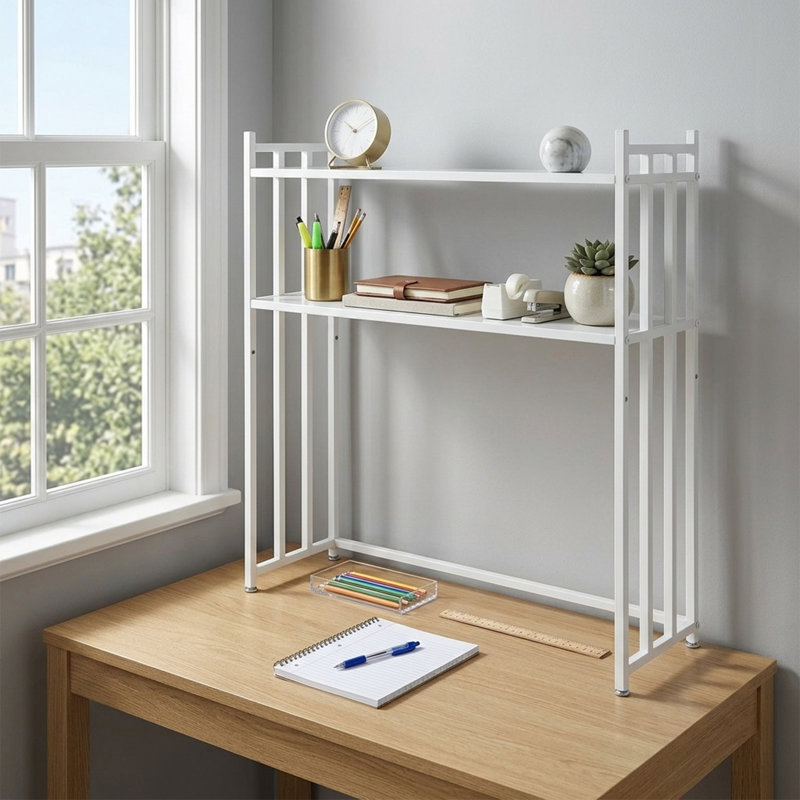 Organisateur de bureau blanc 29,5 pouces