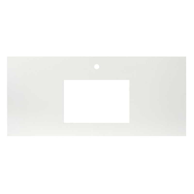 Plateau de meuble-lavabo simple 48,5 po, Simple, Perle