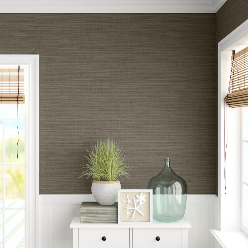 Papier peint texturé Ashleigh, Taupe