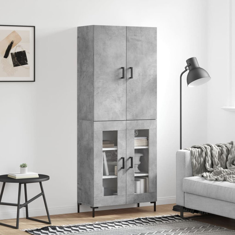 Melwin 69.5cm Sideboard, Concrete Grey