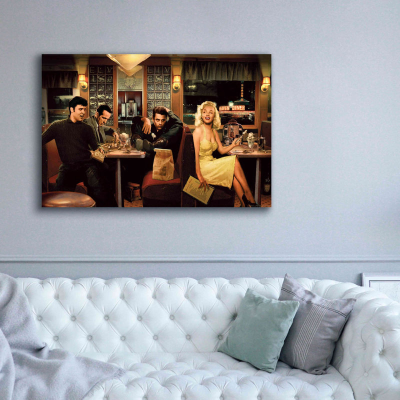 'Blue Plate Special' by Chris Consani, Giclee Canvas Wall Art, 40" H x 60" W x 1.5" D