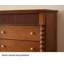 Armoire d'appoint en bois manufacturé cerisier foncé