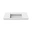 Lavabo de salle de bain mural à surface flottante avec drain dissimulé 48 "Juniper, blanc-348364918