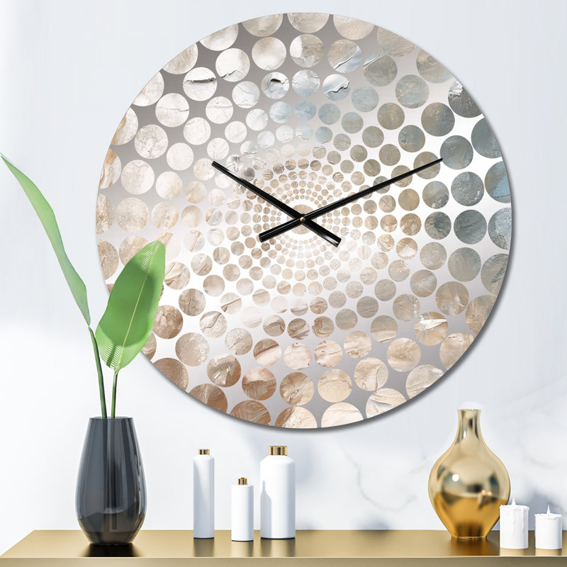 Mazekine - Horloge murale peinture abstraite, Petit