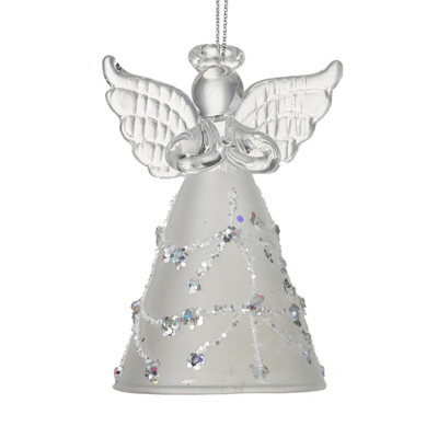 8cm Glass Hanging Figurine Ornament