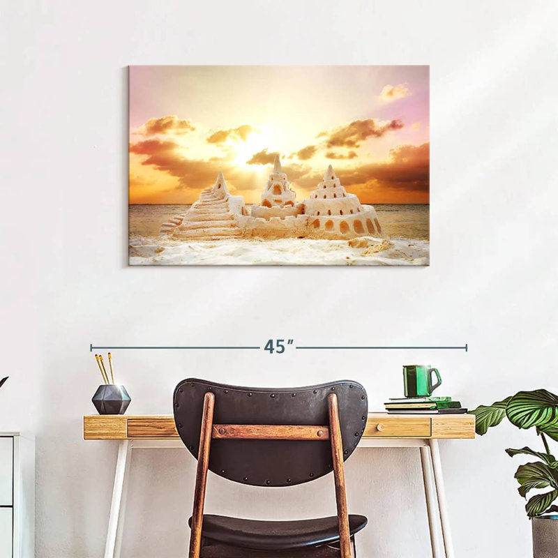 Gillard Sunny Sand Castle, 24" H x 36" W