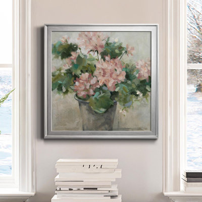 " Potted Geranium " Painting Print