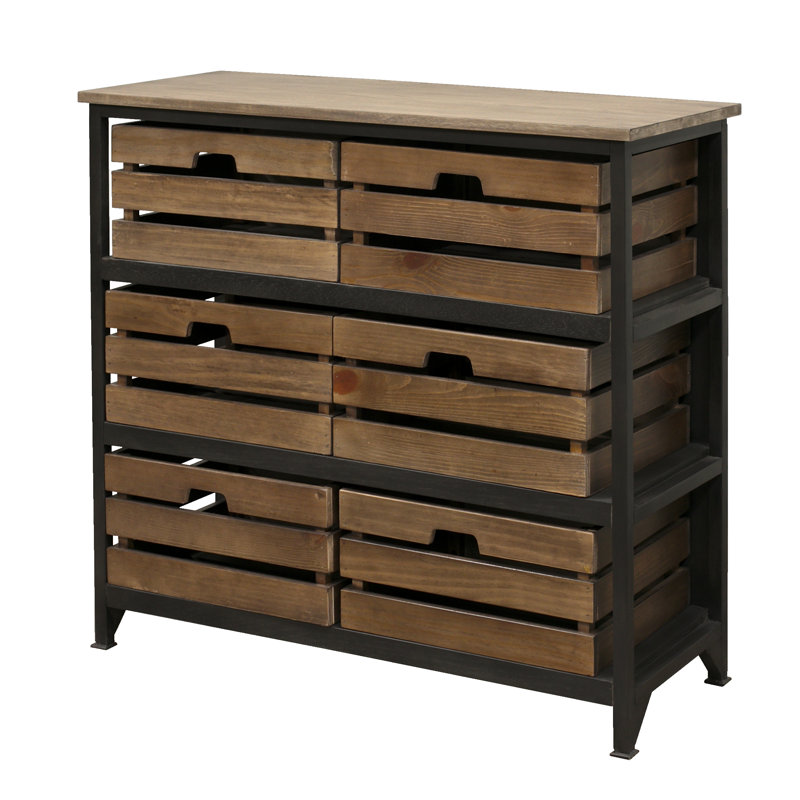 Commode de rangement 6 tiroirs sullivan Khari