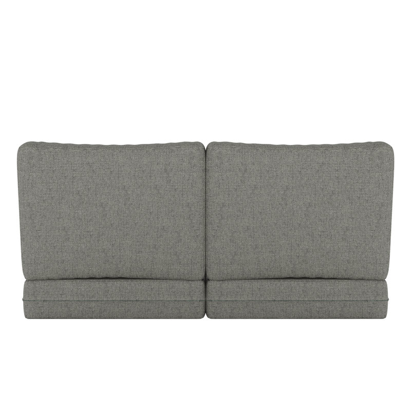 Sunbrella® Outdoor Loveseat Seat / Back Cushion, Sunbrella Bliss Smoke