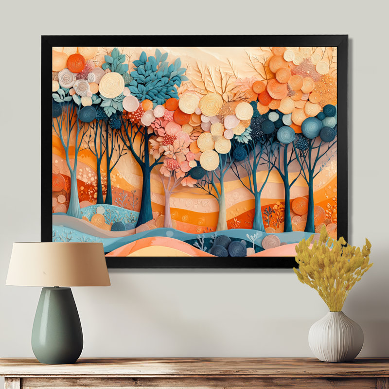 «Ingurs 4 Seasons Forest Trees Dream Fragments II», art mural forêt, Reproduction encadrée d'une seule photo