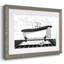 «Modern Bath II», reproduction encadrée rustique avec panneau mat-2095768579