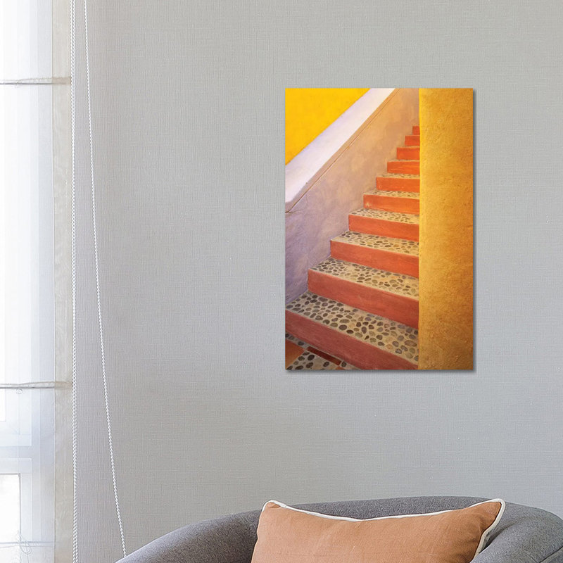 Mexico, Costalegre. Colorful Stone Stairs. by Jaynes Gallery - Wrapped Canvas Print, 66.04 cm H x 45.72 cm W