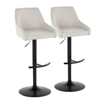 Harper Adjustable Barstool with Rounded T Footrest