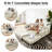 Boneless 4-in-1 Folding Convertible Sleeper Sofa Bed, Folding Floor Mattress Compression Couch-2023991295