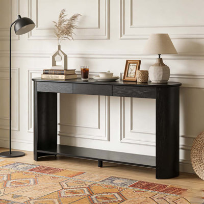 59.8'' Modern Console Table with 3 Drawers