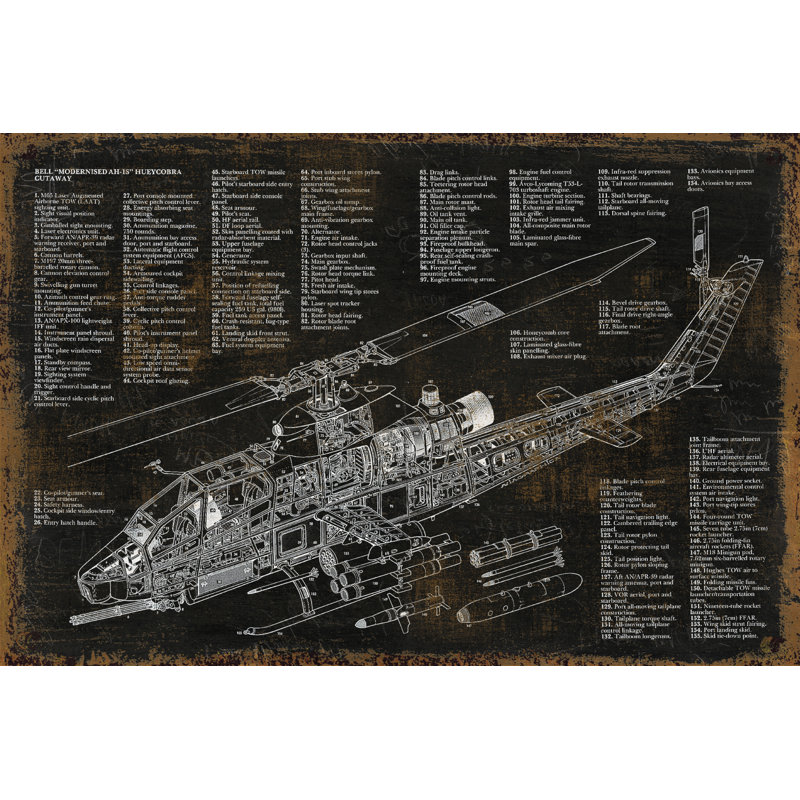 Old Drawing 13 - Wrapped Canvas Print, 30cm H x 46cm W x 3.8cm D