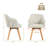 Fegan Swivel Linen Upholstered Back Side Chair-879140302-913849423