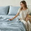 Ensemble de draps 100% lin pur-130679201-130679203