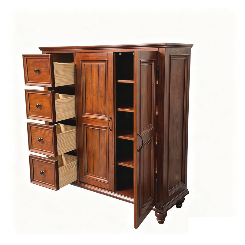 Banc de rangement Cherry, Cerisier