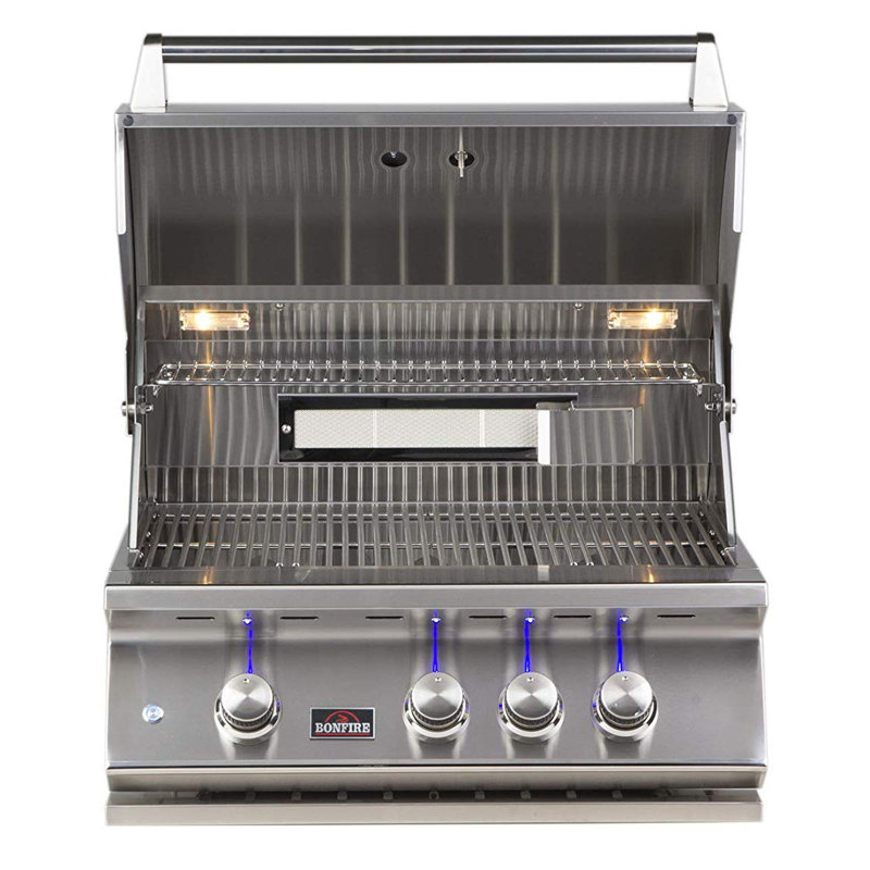 Bonfire Grills 3 - Burner Built In Liquid Propane 18300 BTU BTU Gas Grill