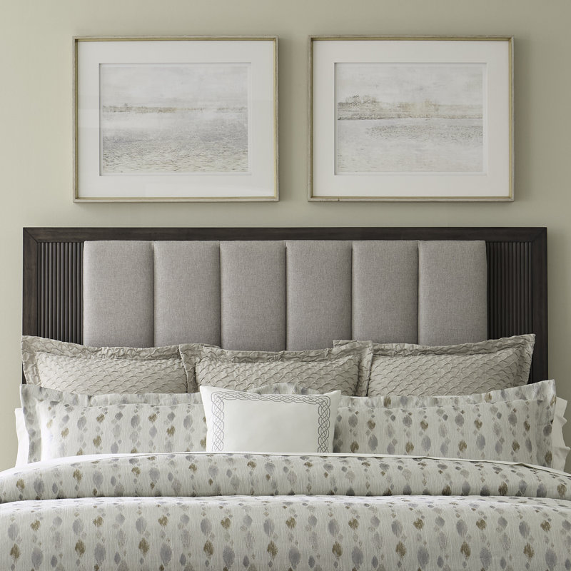 Keniston King Upholstered Bed, Dresser & Mirror, Nightstand Bedroom Set, King