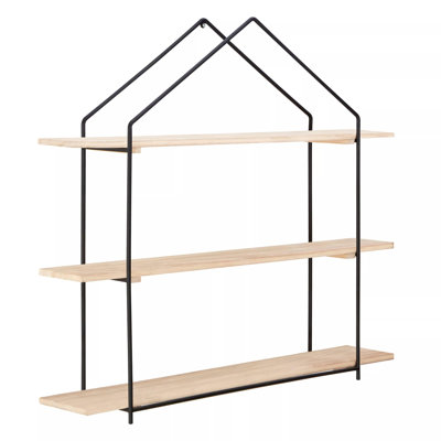 Bilst 3 Piece Solid Wood Accent Shelf