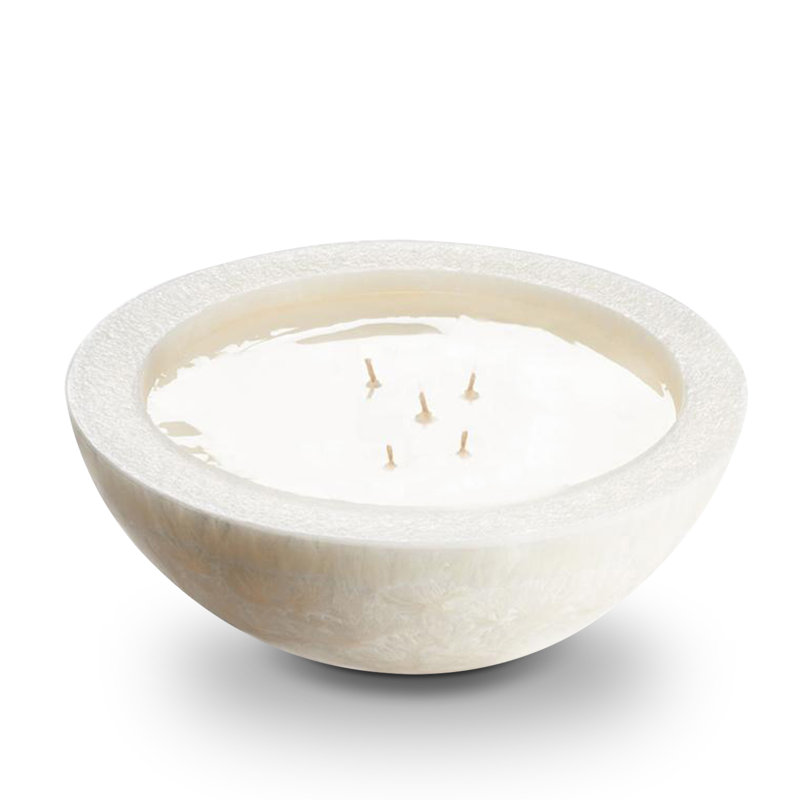 Bougie bol en cristal 36 cm x 15 cm