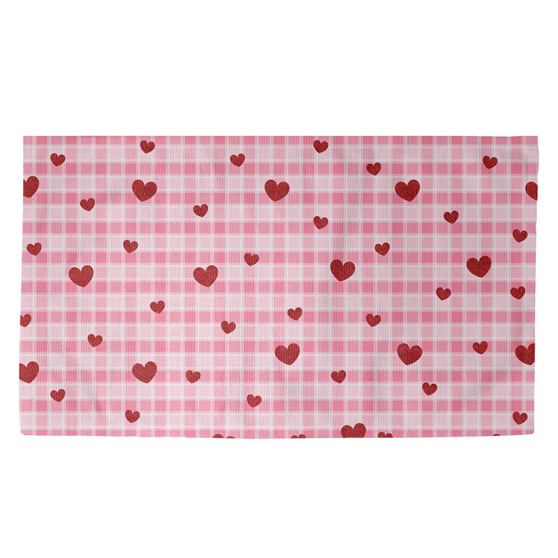 Tapis rose/rouge fait main, Rectangle 3 pi x 5 pi