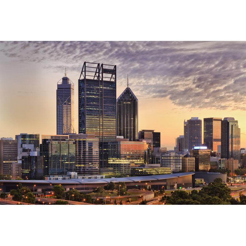 PERTH CBD Kings by Zetter - Wrapped Canvas Print, 51cm H x 76cm W