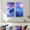 «Alaska Snow Capped Summits At Twilight III», art mural 2 panneaux