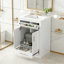Meuble-lavabo avec lavabo, 2 portes et 1 tiroir basculant-344280231