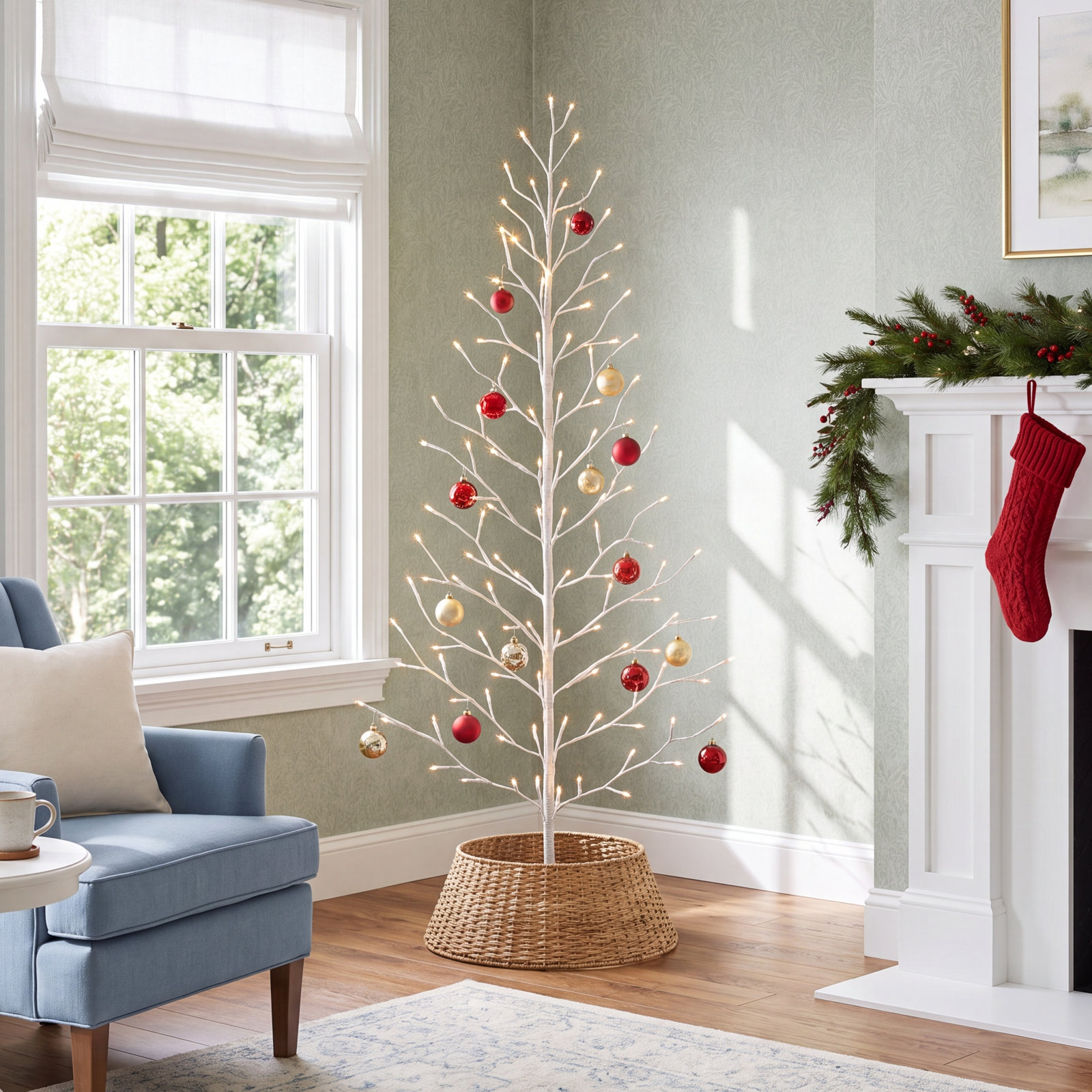 5' Pre-Lit White LED Tree