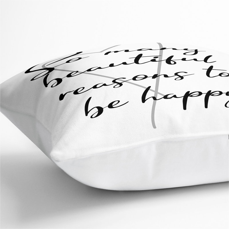 Square Cushion, White, 55cm H x 55cm W x 20cm D