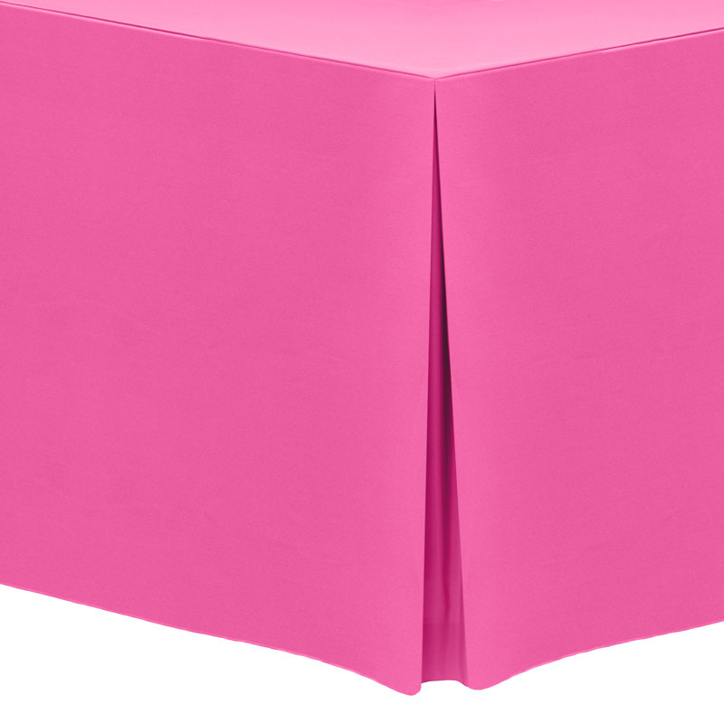 Solid Color Tablecloth, 72" x 18", 1, Neon Pink