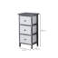 Rilana Fully Assembled 3 Drawer Storage Chest Grey and White