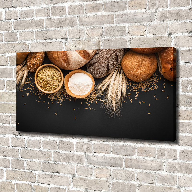 Bread And Wheat - Wrapped Canvas Print